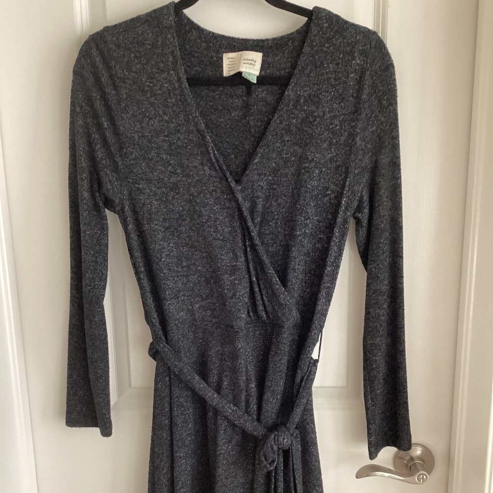 Anthropologie Dress Cloud Fleece Greg Faux Wrap (S)